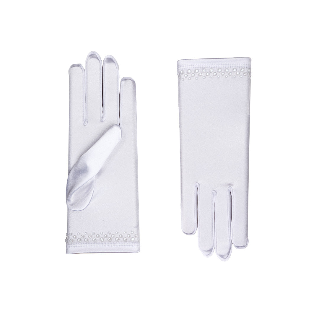 Cynthia | Satin Wrist Length Glove