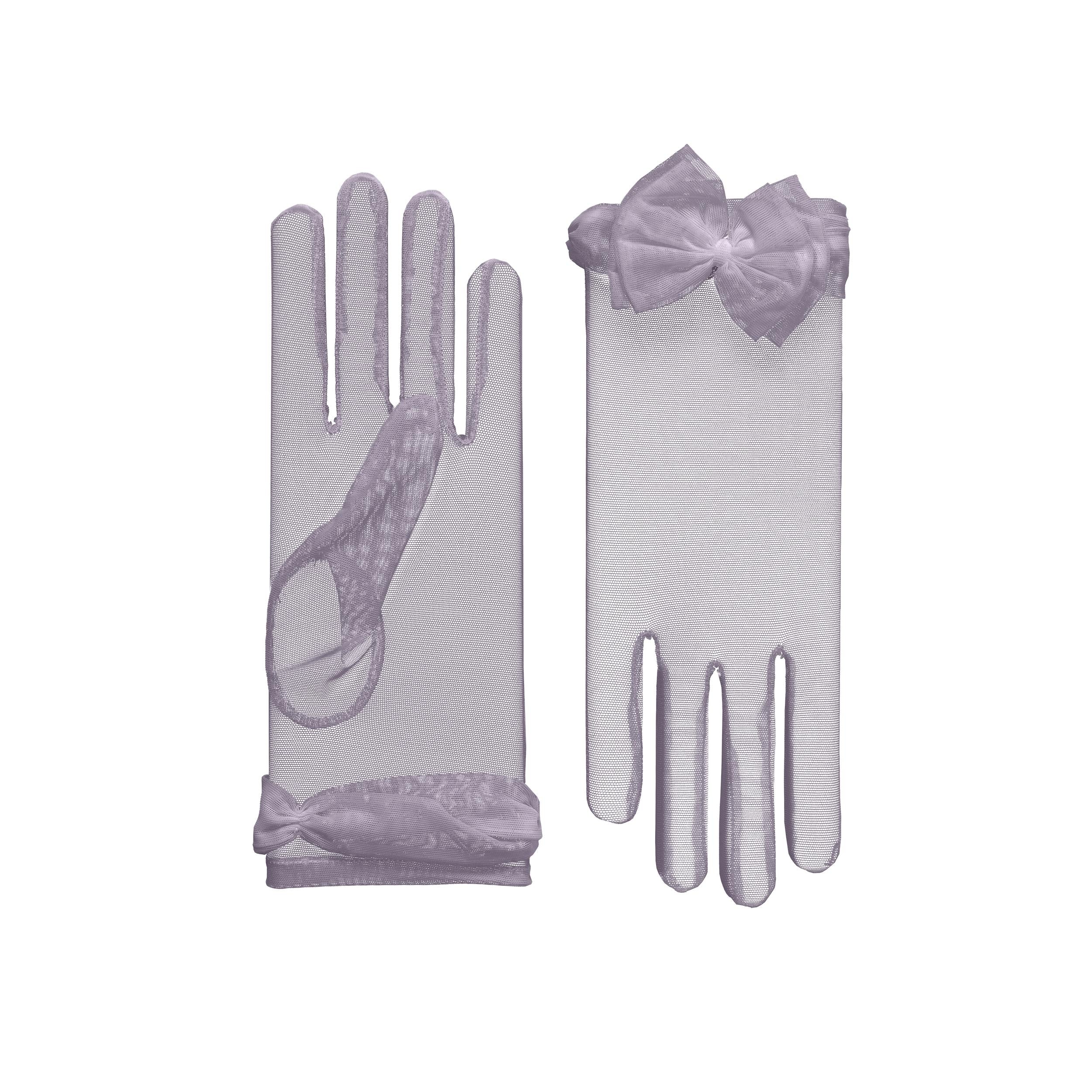 Angélique | Tulle Glove with Bow-Lilac-Cornelia James