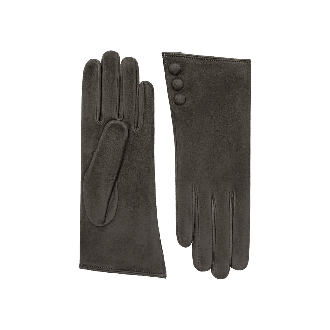 Suede Gloves with Silk Lining - Charlotte