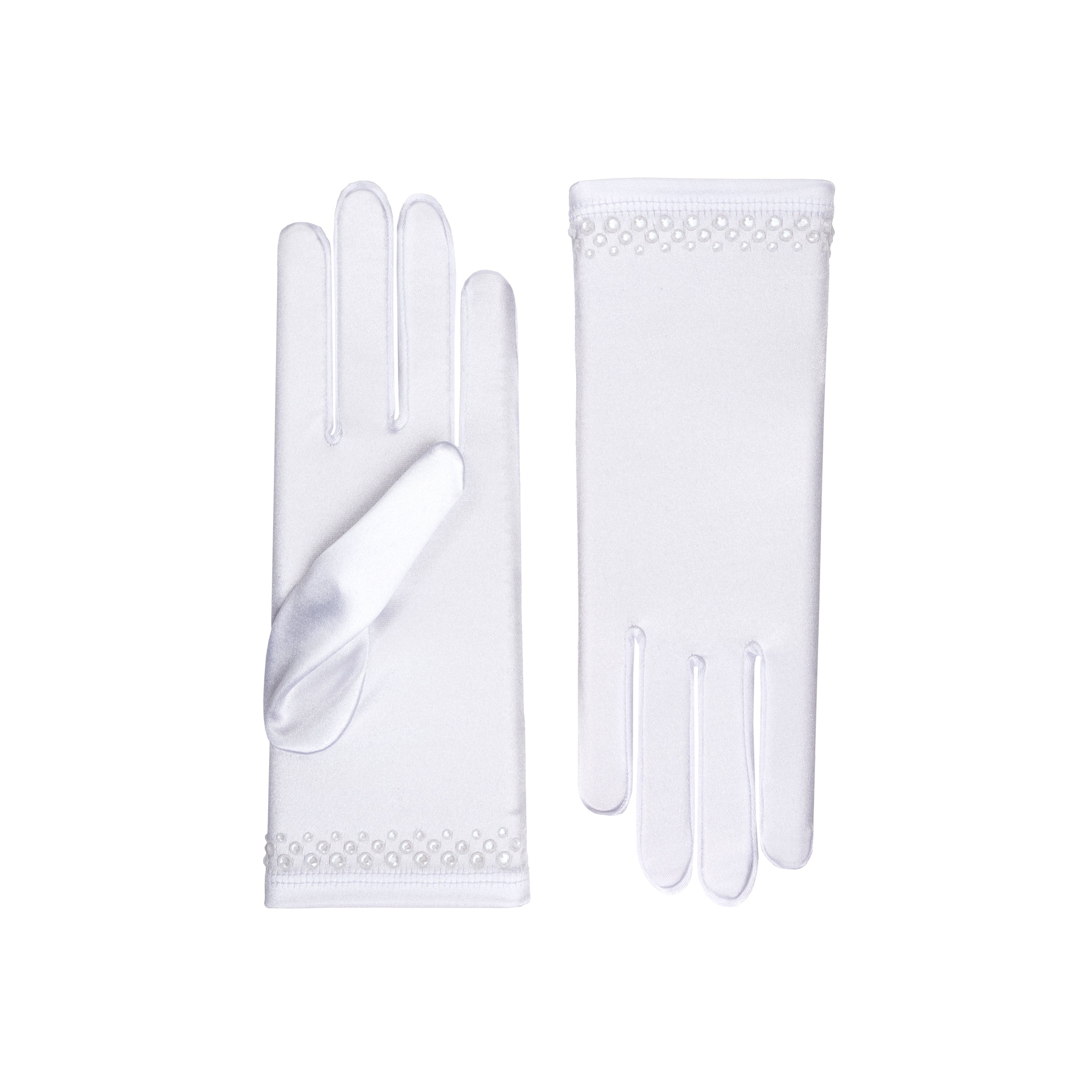 Cynthia | Satin Wrist Length Glove