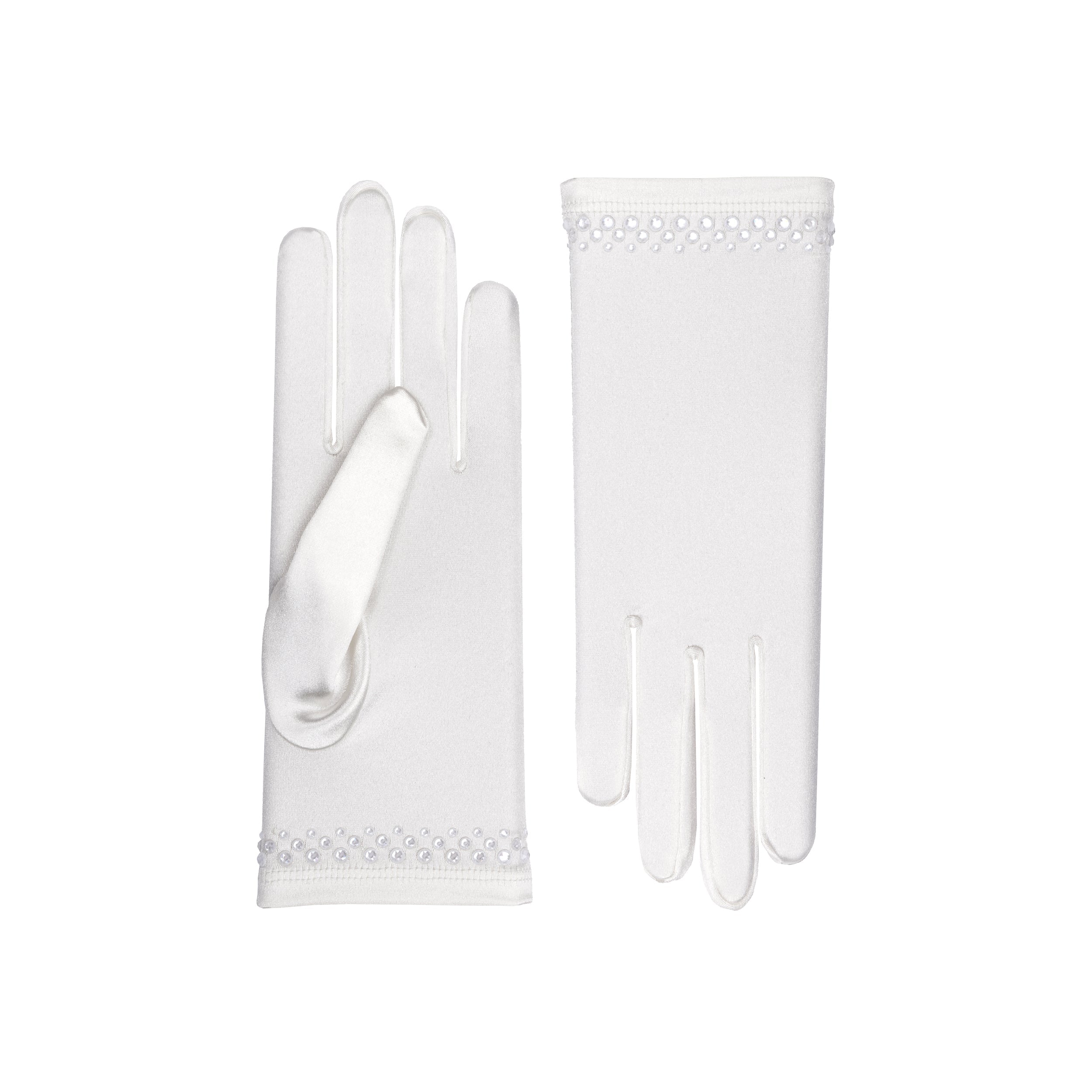 Cynthia | Satin Wrist Length Glove