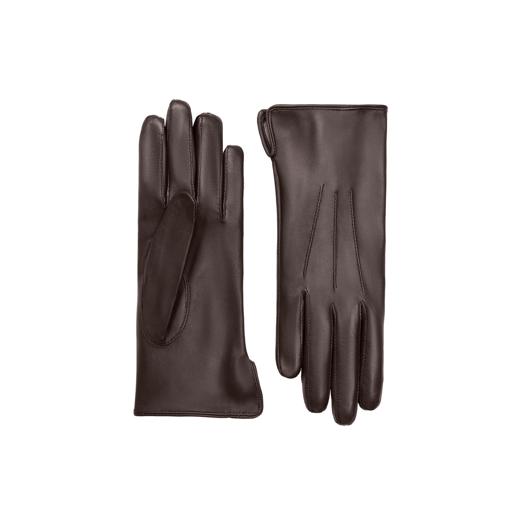 Touchscreen Classic Driving Gloves Brown - Handmade in Italy