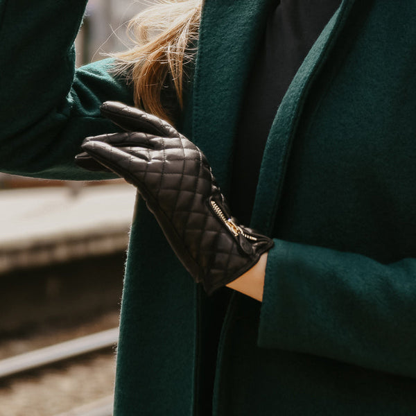 Leather Gloves with Cashmere Lining - Marie